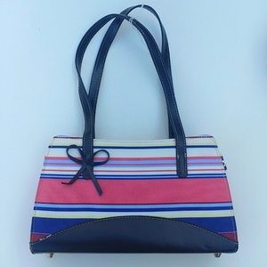 Sturdy Preppy Stripped Black & Red Shoulder Bag